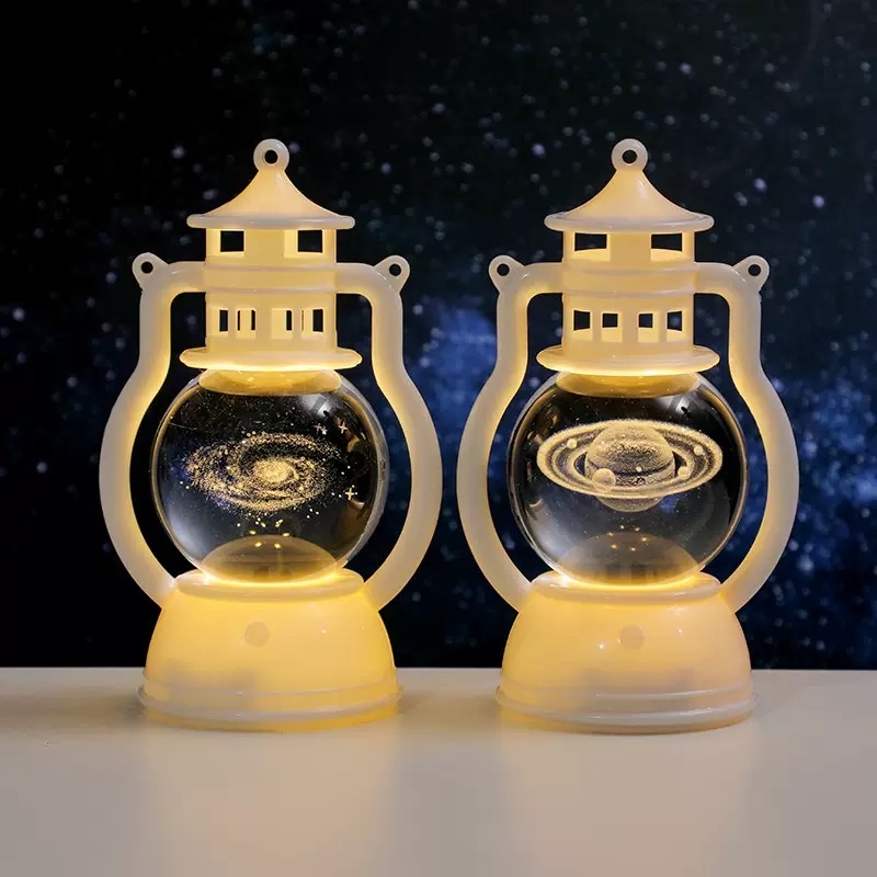 Retro lantern, creative luminous night light, bedroom and dormitory decoration, atmosphere light, festival souvenir, desktop decoration