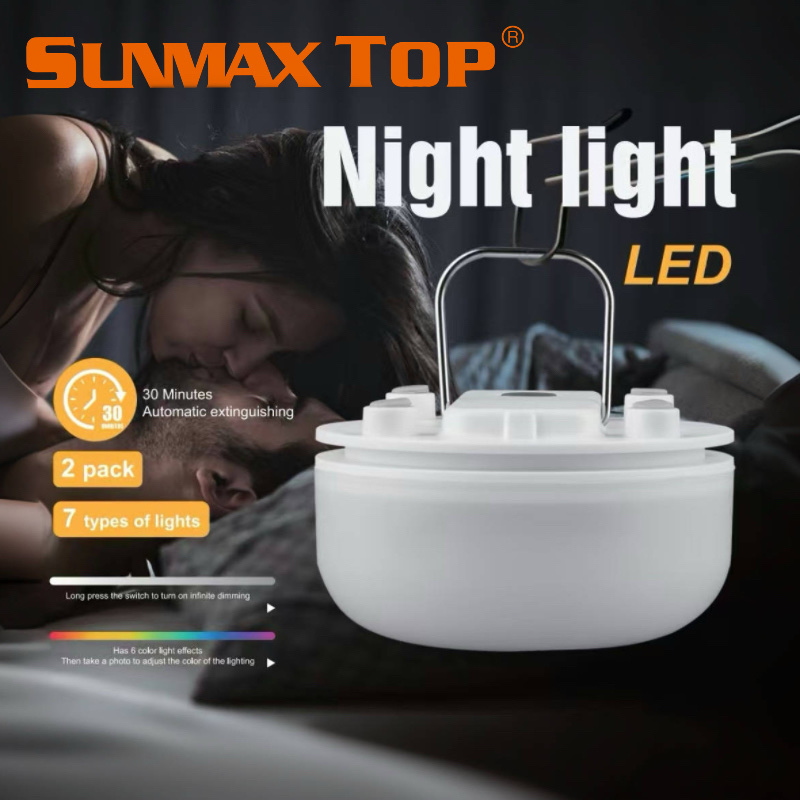 RGB灯圣诞灯氛围灯led球泡灯充电灯泡户外夜市摆地摊家用停电应急灯露营灯