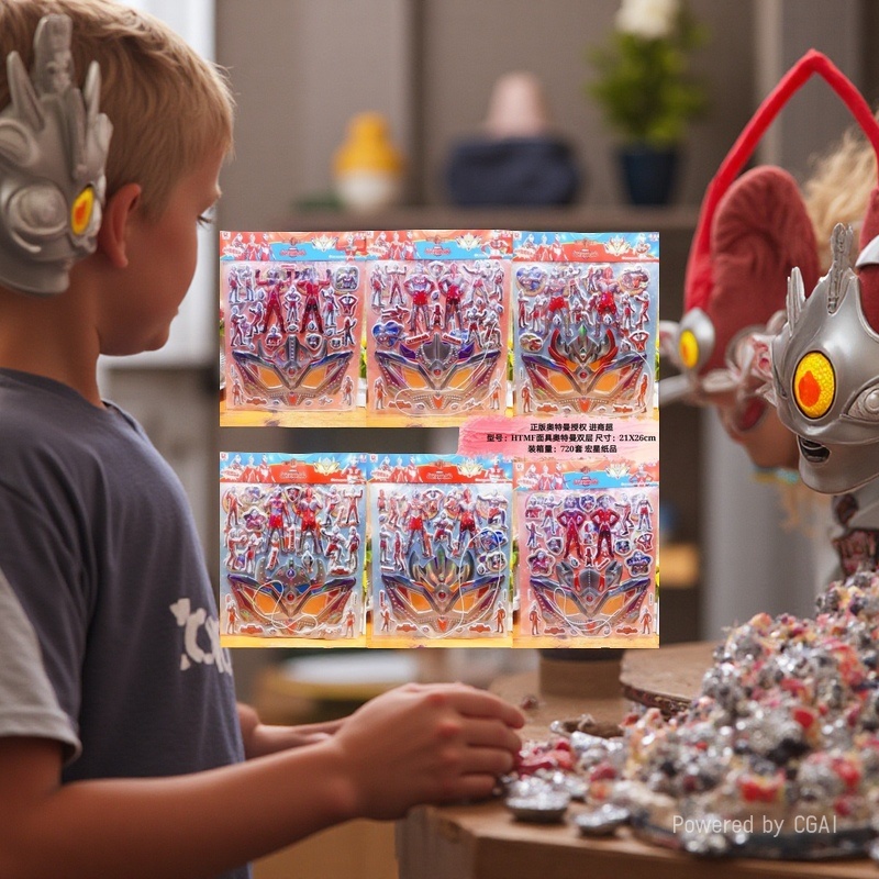 HTMF double-layer mask Ultraman Hongxing sticker paper Application Scenario