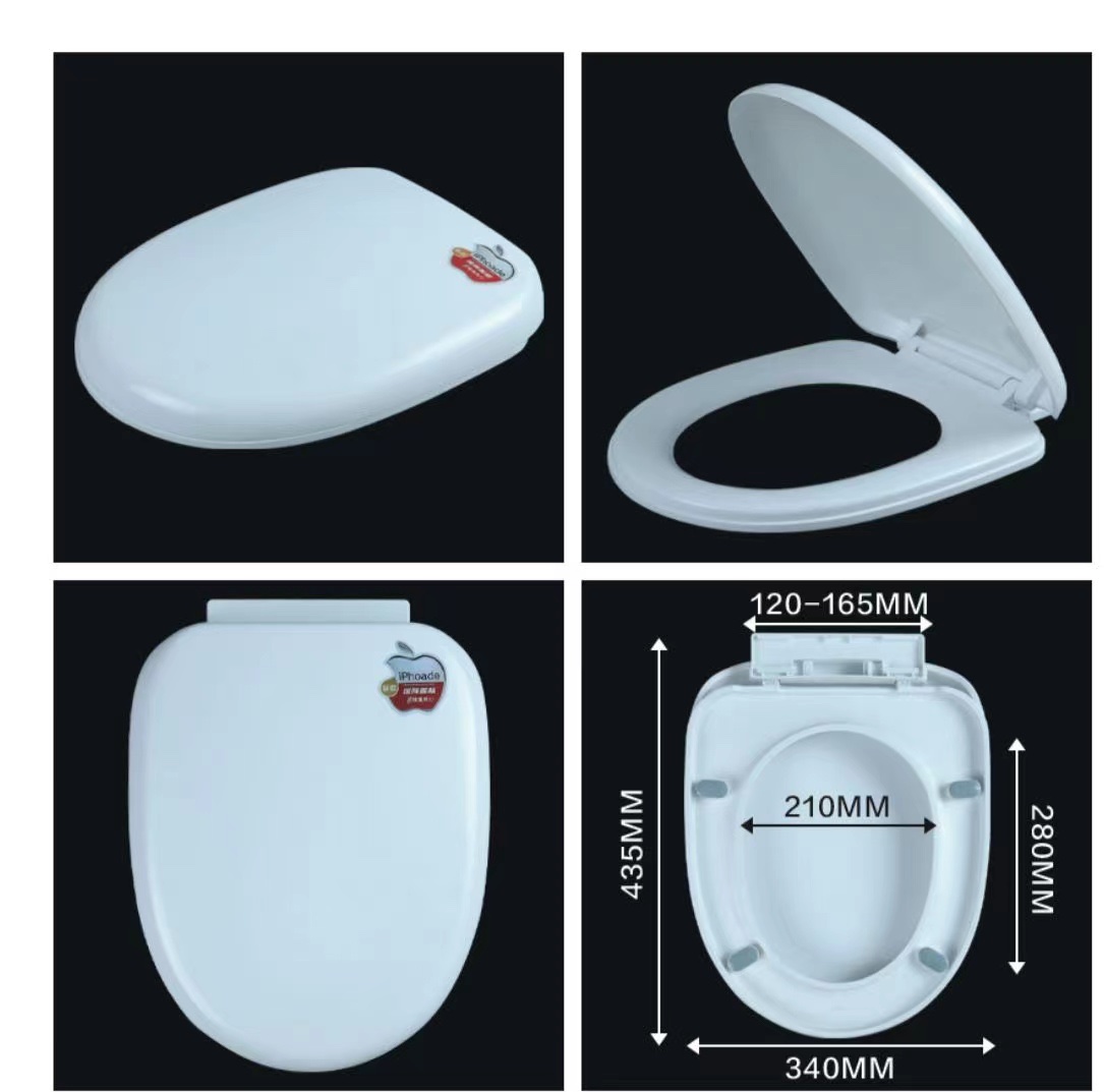 舒适防臭马桶盖防滑耐用卫生间配件简易安装家用坐圈盖子细节图