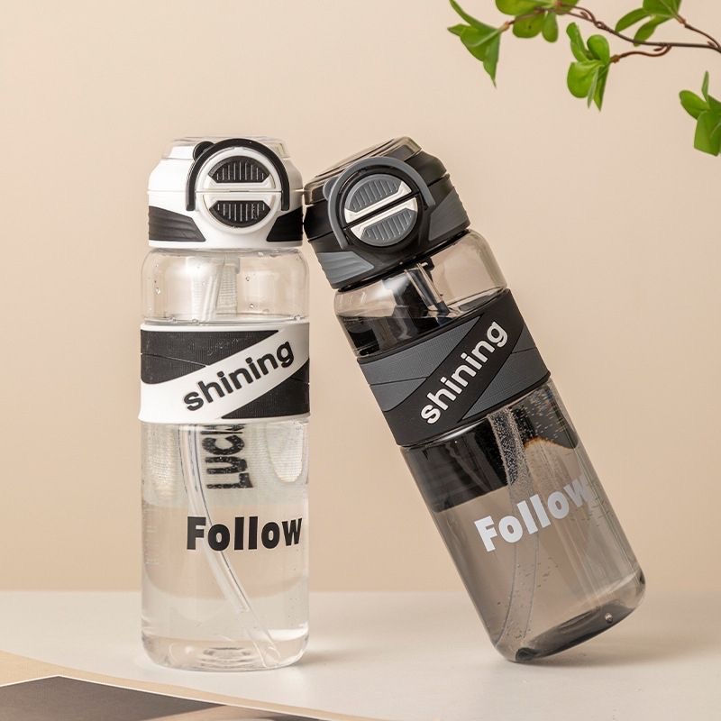 Yiyun Sports plastic double drinking Cup, durable, outdoor portable, student high appearance level water bottle plastic water cup details Picture