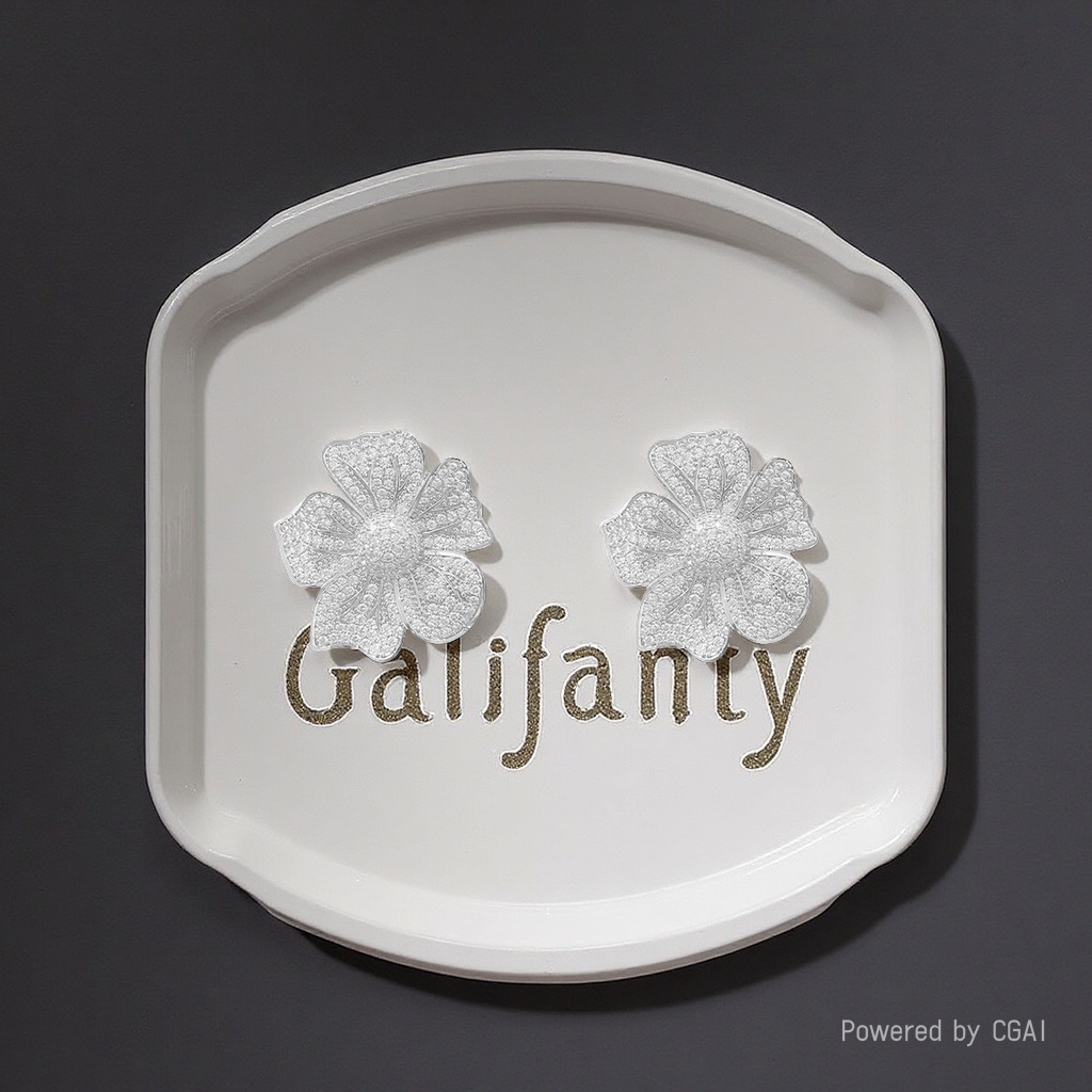 丽梵蒂奢复古宫廷港风花瓣花朵耳环轻奢小众高级感925银针耳饰夸张大花详情图3