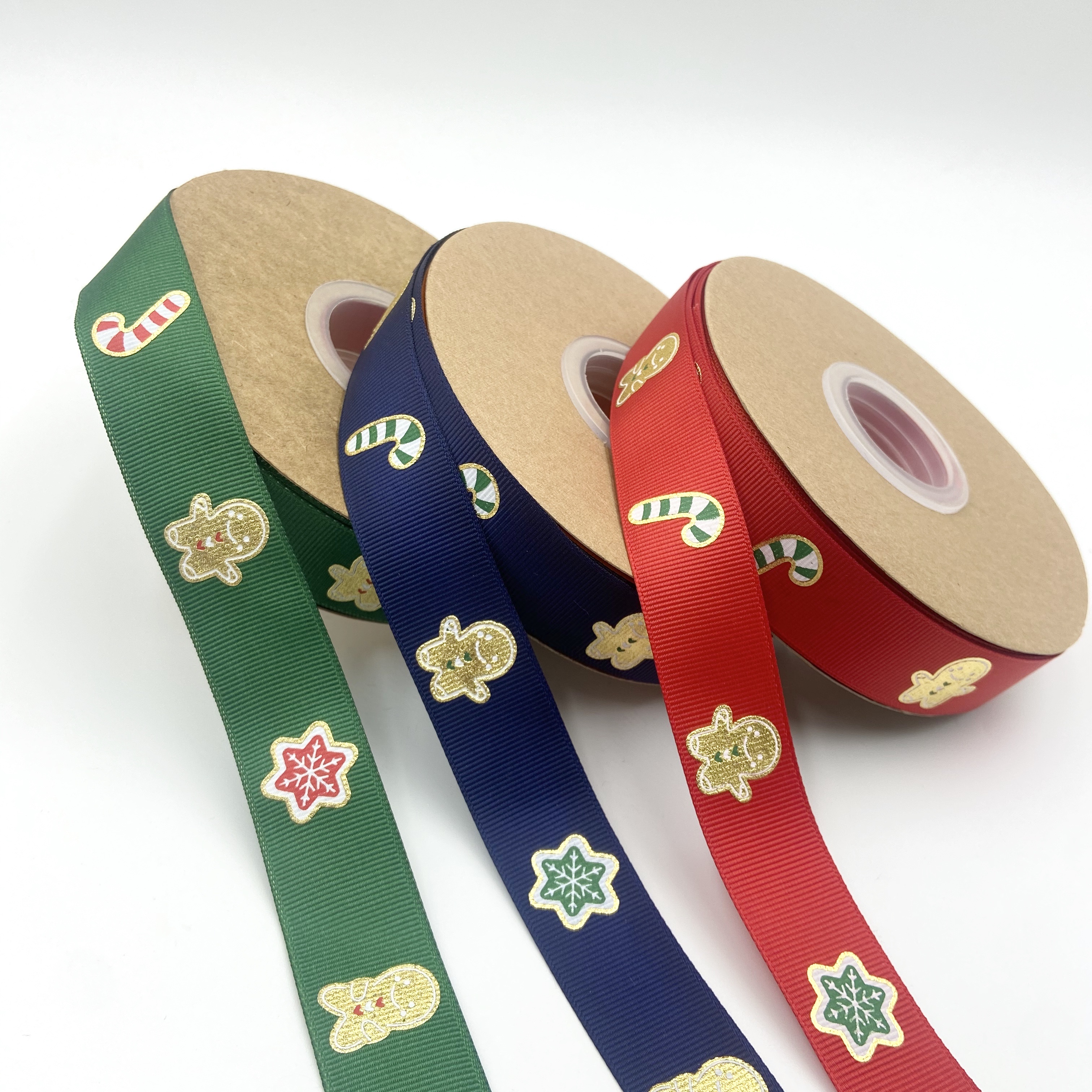 Ribbon printing, precise color registration, three-color hot stamping process, supports custom logo, checkered tape, gold scallion tape, PP webbing, multi-color decorative, handcrafted material, packaging tape, DIY supplies webbing Application Scenario