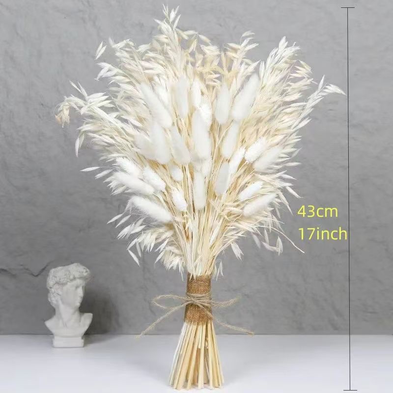仿真花装饰摆件 ，芦苇，小麦 满天星 干花 永生花插花  thumbnail