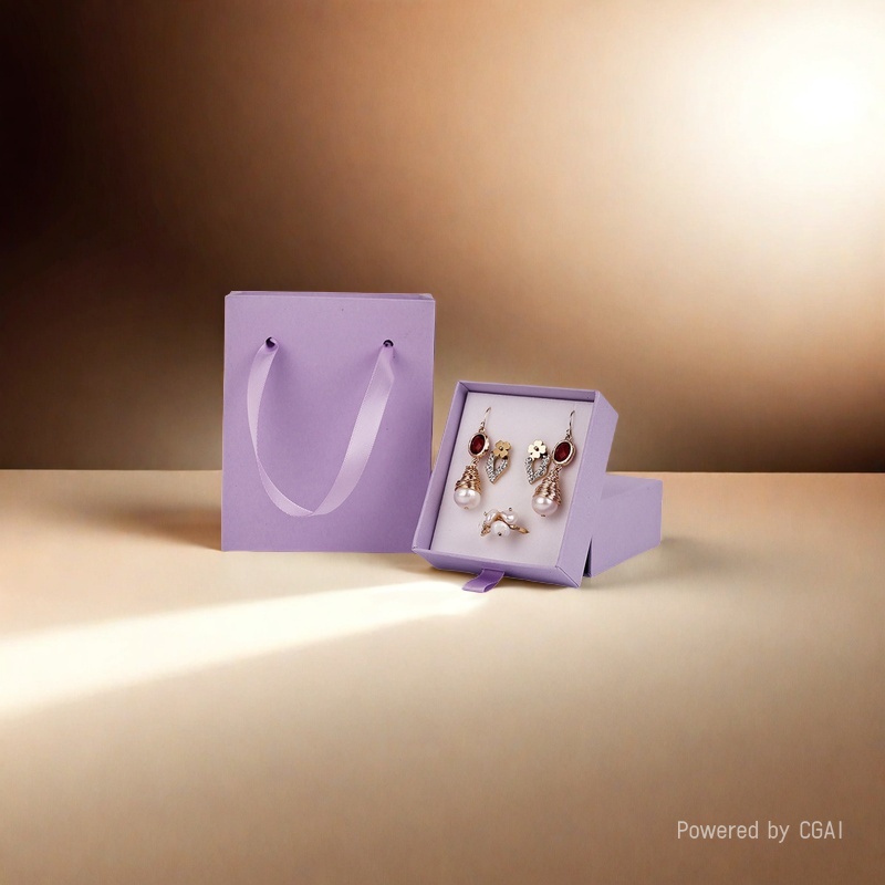 Fashionable drawer boxes, accessory packaging sets, ring boxes, necklace boxes, paper boxes, and customizable jewelry boxes Application Scenario