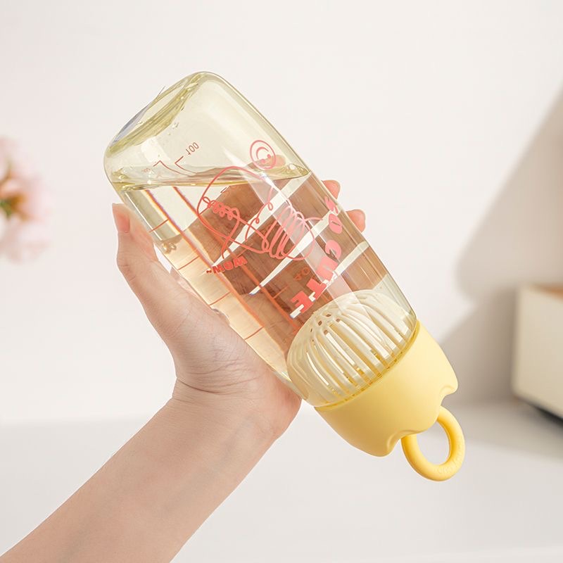 Summer high-appearance-level sports plastic water cup, convenient for male and female students, simple and heat-resistant, 490ml, 590ml Specification drawing