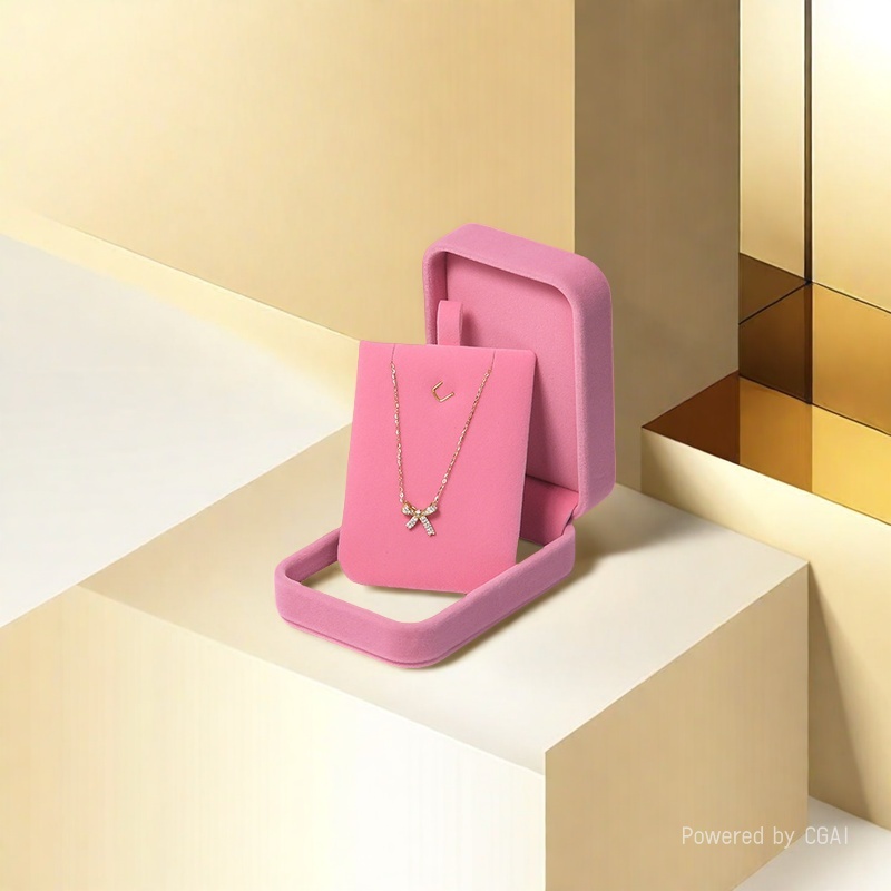 Customized velvet jewelry box, ring box, necklace box, set, eight-piece set. Multiple colors and sizes available. Logos can be customized Specification image