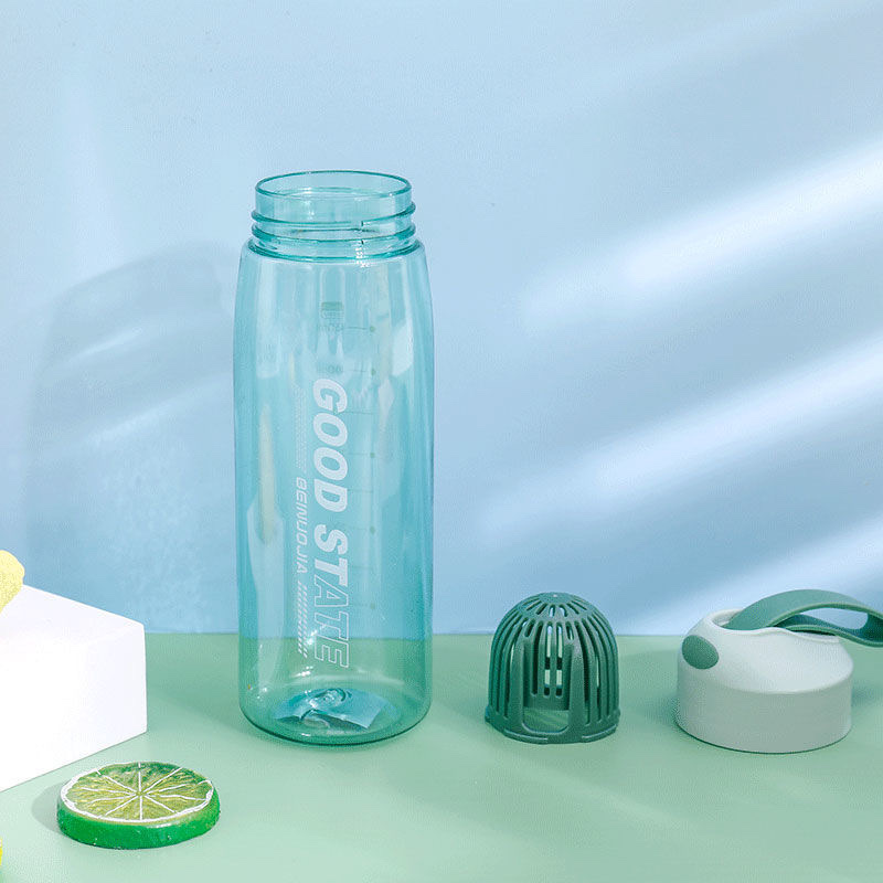 New high-appearure-level internet-famous convenient sports plastic water cup, fitness outdoor camping military training cup Item Picture