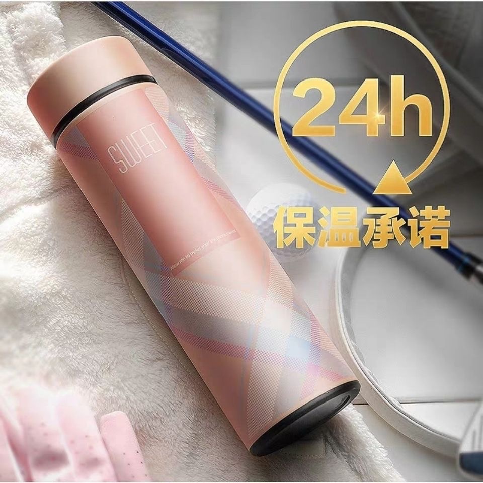 Creative tea brewing cups, stainless steel insulated cups, custom grid-patterned couple cups, plastic cups, student water cups, advertising gifts Application Scenario