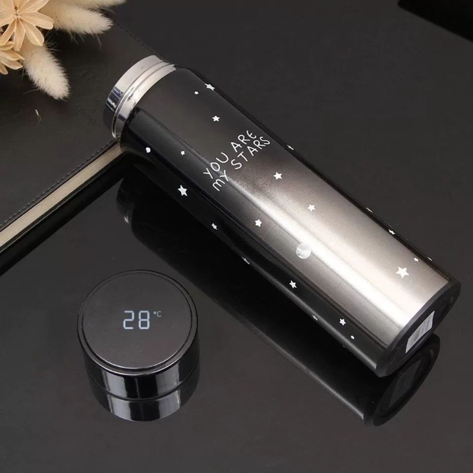 High-end insulated cups, insulated water cups, starry sky gradient color straight cups, men's and women's 304 tea and water separation, trendy and colorful undefined