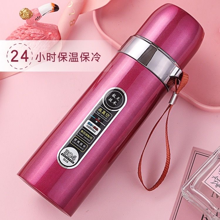 304 stainless steel insulated cup, large-capacity water cup, convenient outdoor water bottle for male and female students, insulated water cup pic 3