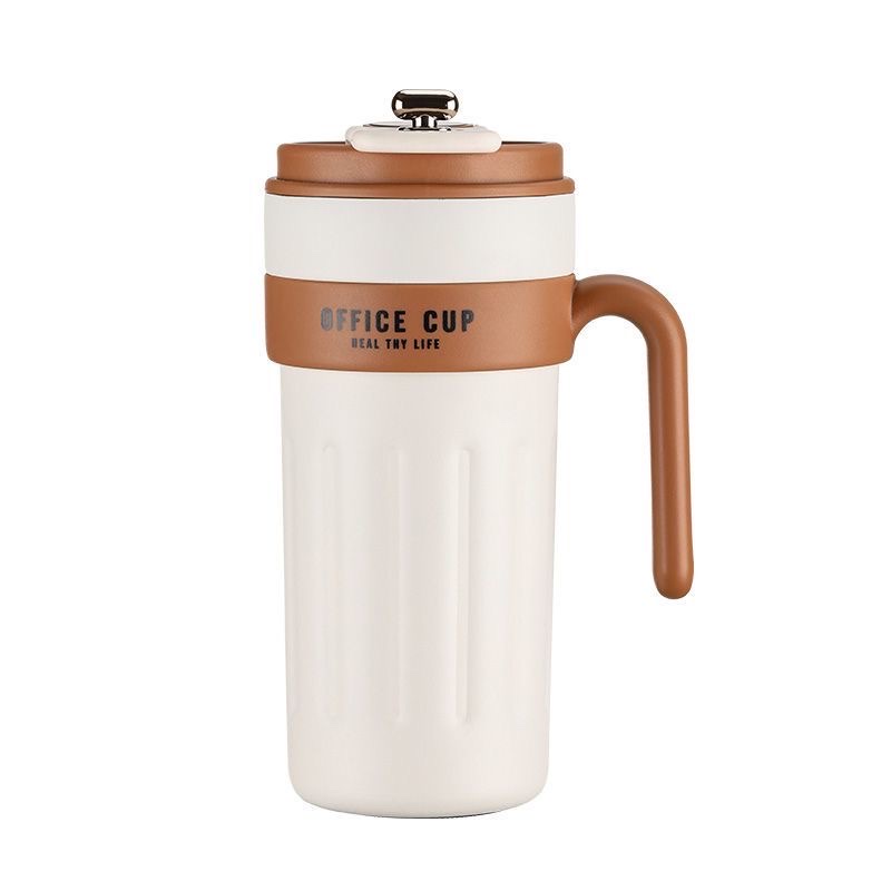 Smart coffee cup, large-capacity 316 stainless steel insulated cup, high appearance level for both men and women, portable water cup with handle Item Picture