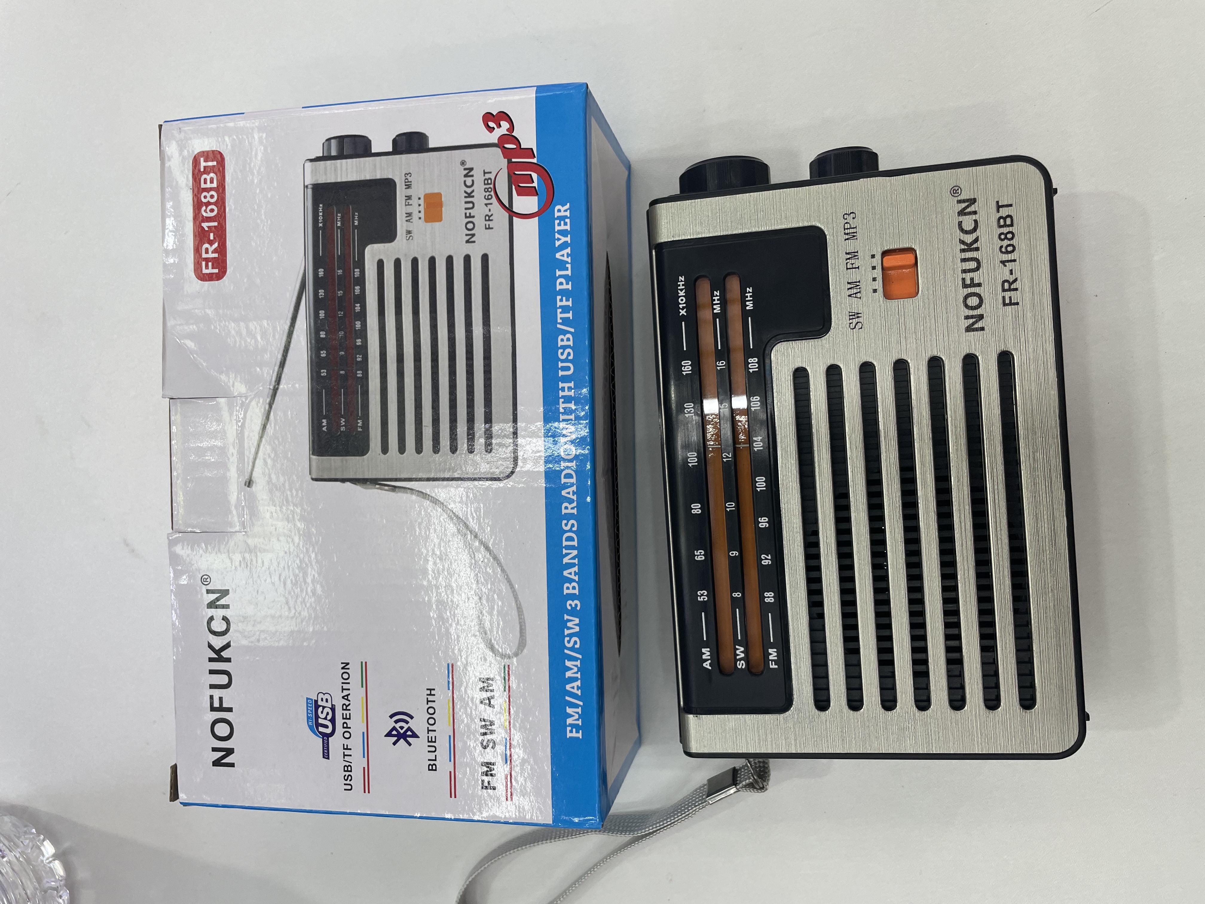 FR-168BT新款带蓝牙FM AM SW 3波段插卡收音机U盘