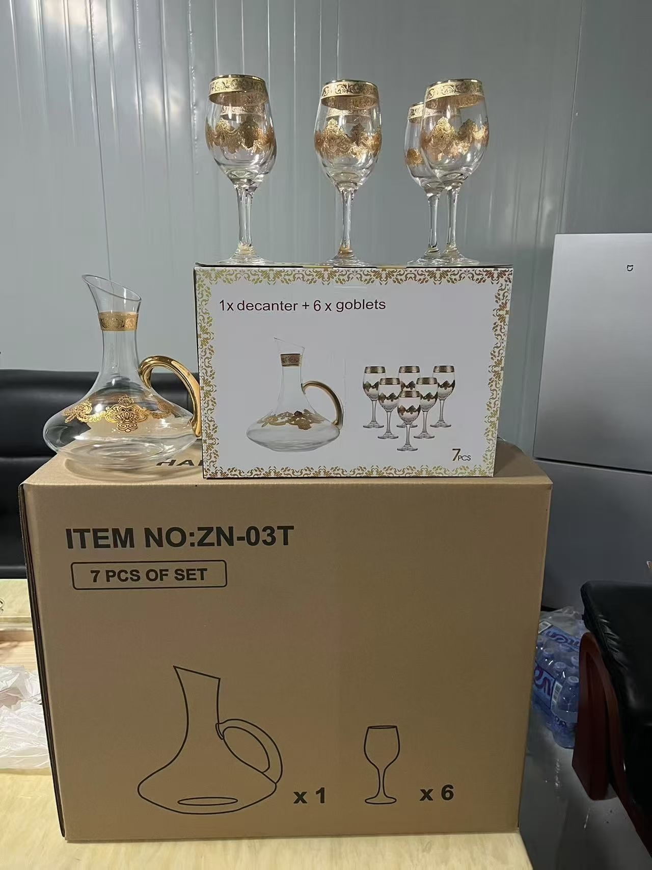 玻璃杯带盖高脚果汁红酒茶杯多款容量耐热透明酒具套装红酒杯玻璃杯玻璃茶杯