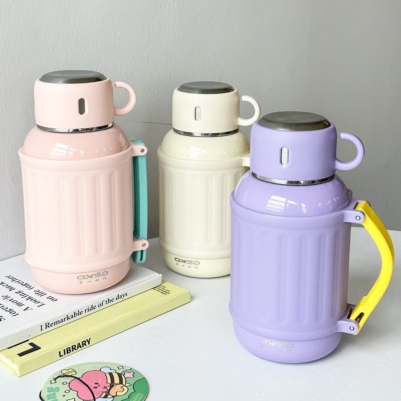 Mom's insulated cup, large capacity for girls, specially designed for students to go to school in winter, 2025 new model, high appearance level, crossbody water cup full figure