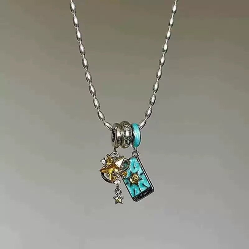 法国沙金珍珠项链首饰优雅气质女款时尚简约项链饰品礼物