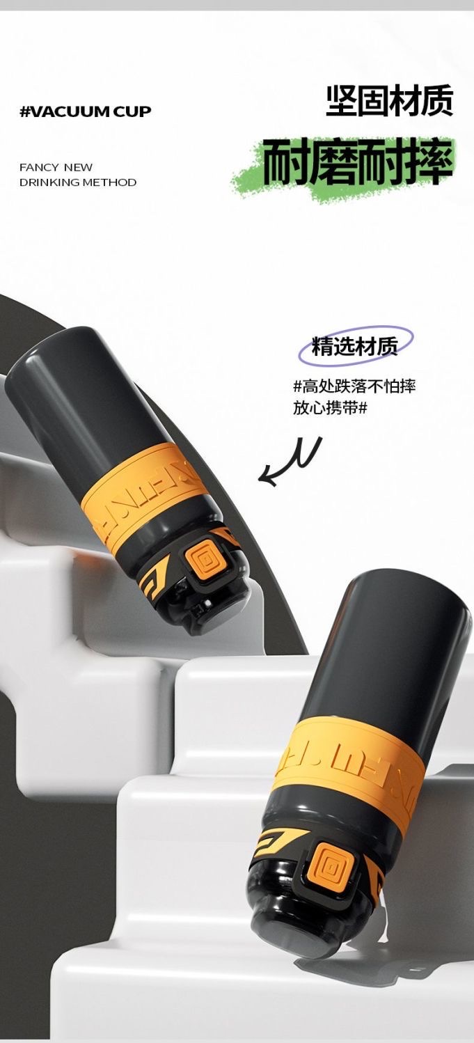 New sports insulated cup with straws for men and women, high appearance level, portable large-capacity student 316 stainless steel water cup pic 11