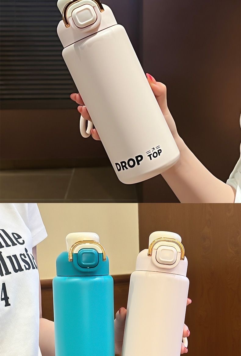 Large capacity thermos cup for boys and girls, 2025 new model water bottle, 316 stainless steel sports water cup, straw cup pic 11