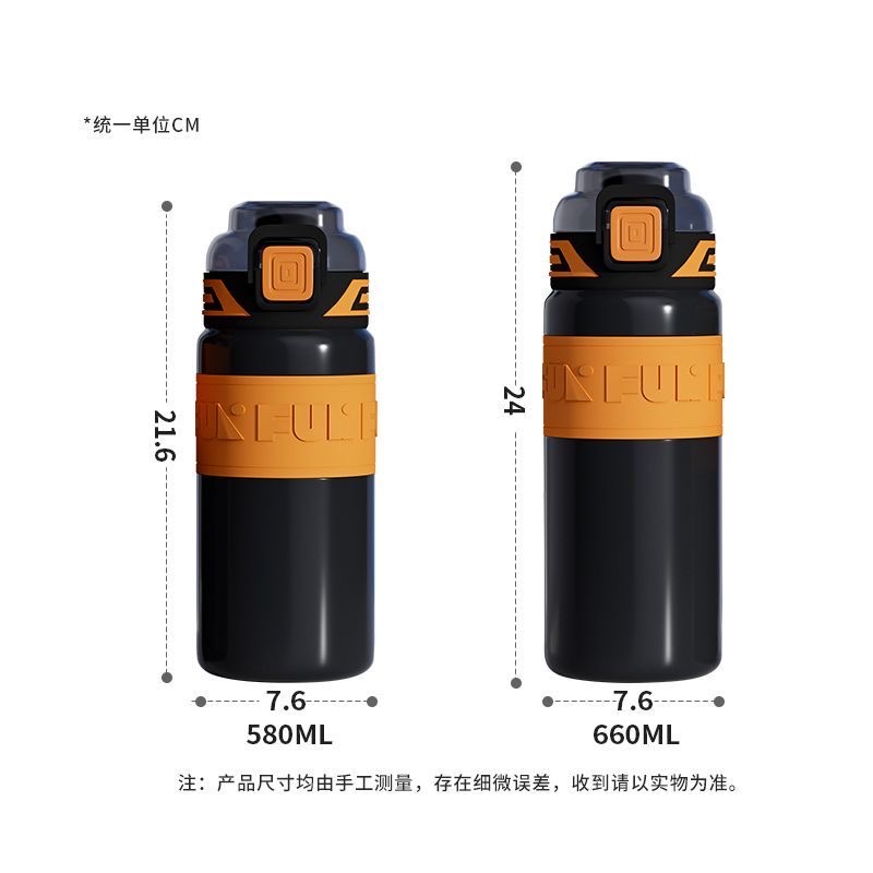 New sports insulated cup with straws for men and women, high appearance level, portable large-capacity student 316 stainless steel water cup pic 5