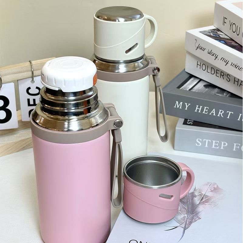 316 stainless steel insulated cup, 2024 new model, high appearance level, girls' covered tea cup, special for students to go to school details Picture