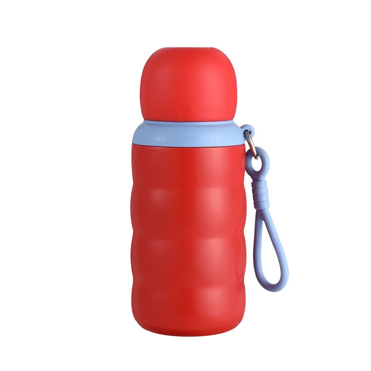 New 316 stainless steel children's bouncy insulated cup for household use, portable rope caterpillar water cup for students to go to school Item Picture