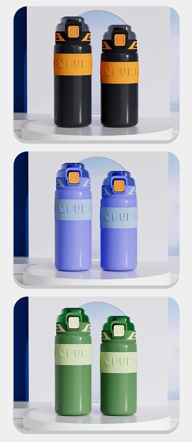 New sports insulated cup with straws for men and women, high appearance level, portable large-capacity student 316 stainless steel water cup pic 16