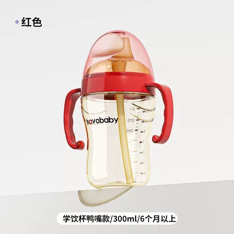 Ppsu Duckbill Cup Baby Anti-Choking Imitation Breast Milk Weaning Large-Mouth Learning Cup, Baby Straw Cup, Baby Bottle, Children's Baby Bottle, Mother And Baby Specification drawing