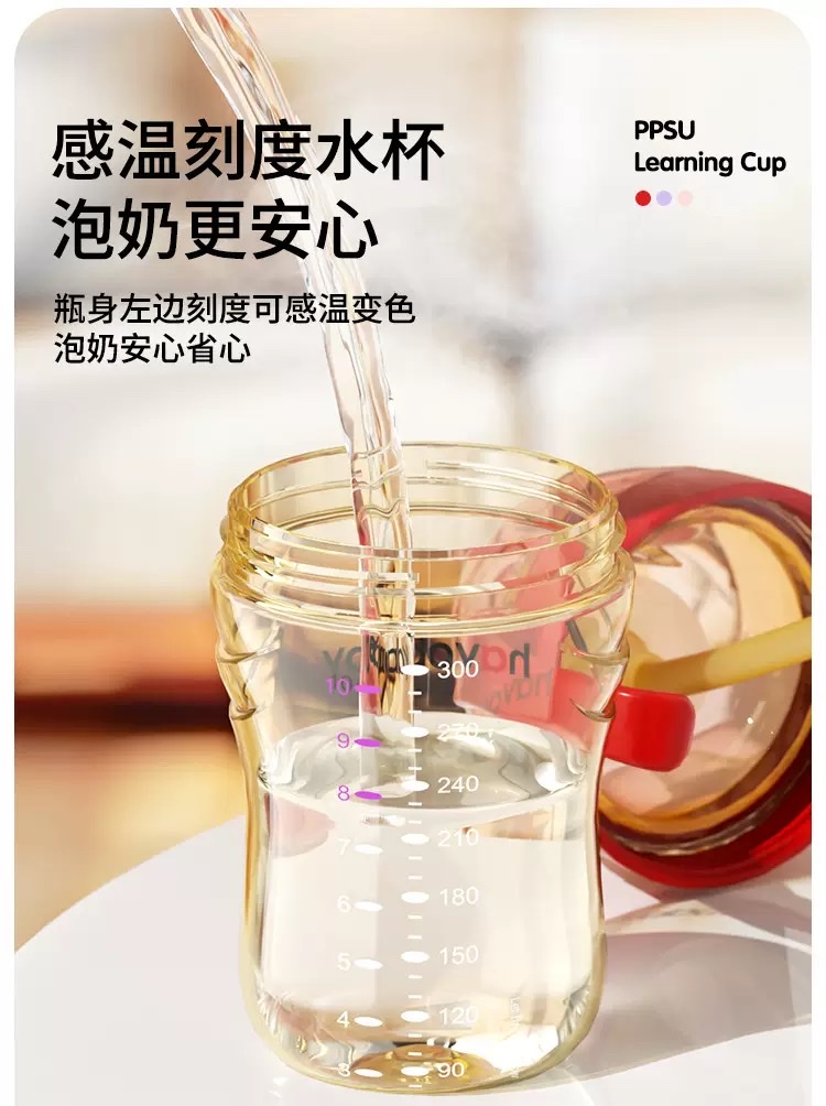 Ppsu Duckbill Cup Baby Anti-Choking Imitation Breast Milk Weaning Large-Mouth Learning Cup, Baby Straw Cup, Baby Bottle, Children's Baby Bottle, Mother And Baby Application Scenario