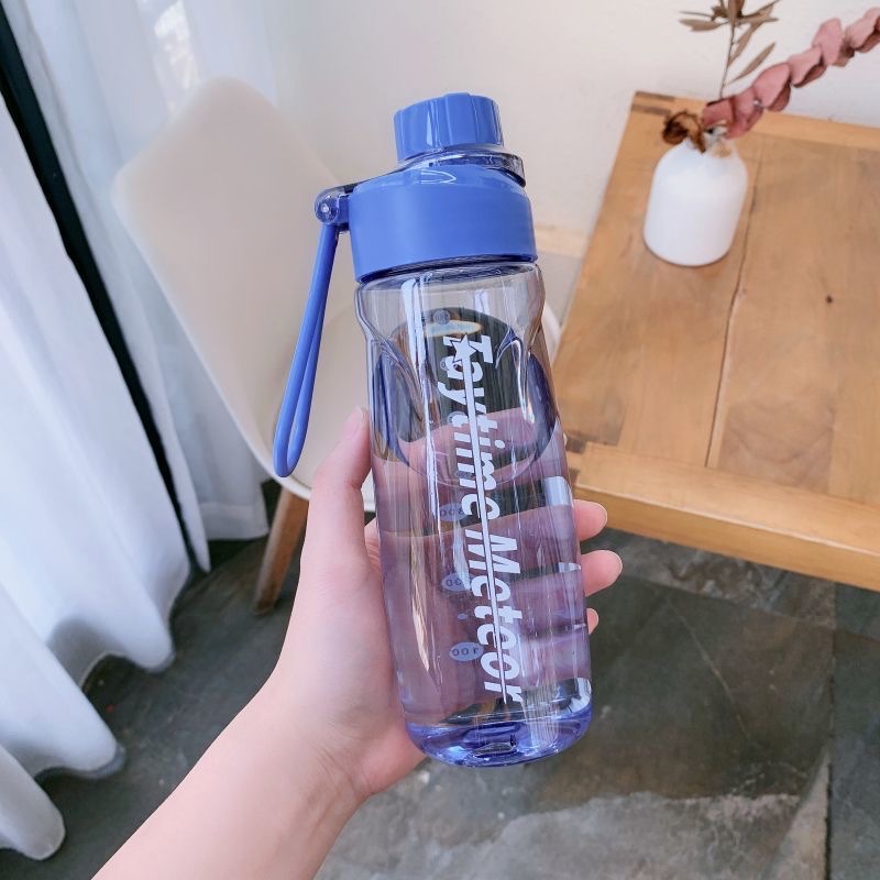 Yiwu Good goods, ton bucket, big belly, summer hand-held space cup, 600ML plastic water cup, portable for sports, PC material, soft and fine, about 800ML Specification image