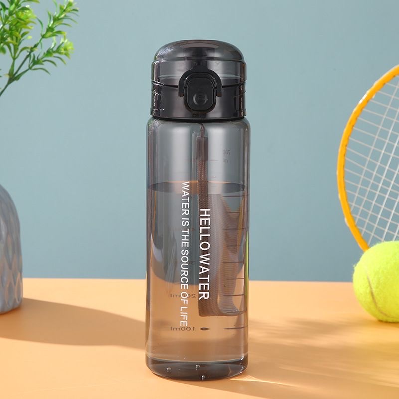 Male and female student anti-drop water cup, fitness large-capacity portable water bottle, high appearance level, portable leak-proof sports space cup, Tiger Fighter 780ML details Picture