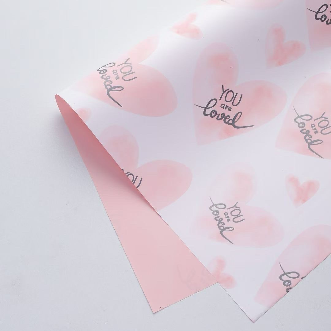 Pengfa Packaging Factory Store, Love at First Sight, Valentine's Day Loving flowers, bouquet wrapping, flower paper for your girlfriend, flower art packaging paper, handmade materials, packaging paper materials, flower art materials, paper, packaging paper, ribbons detail image 5