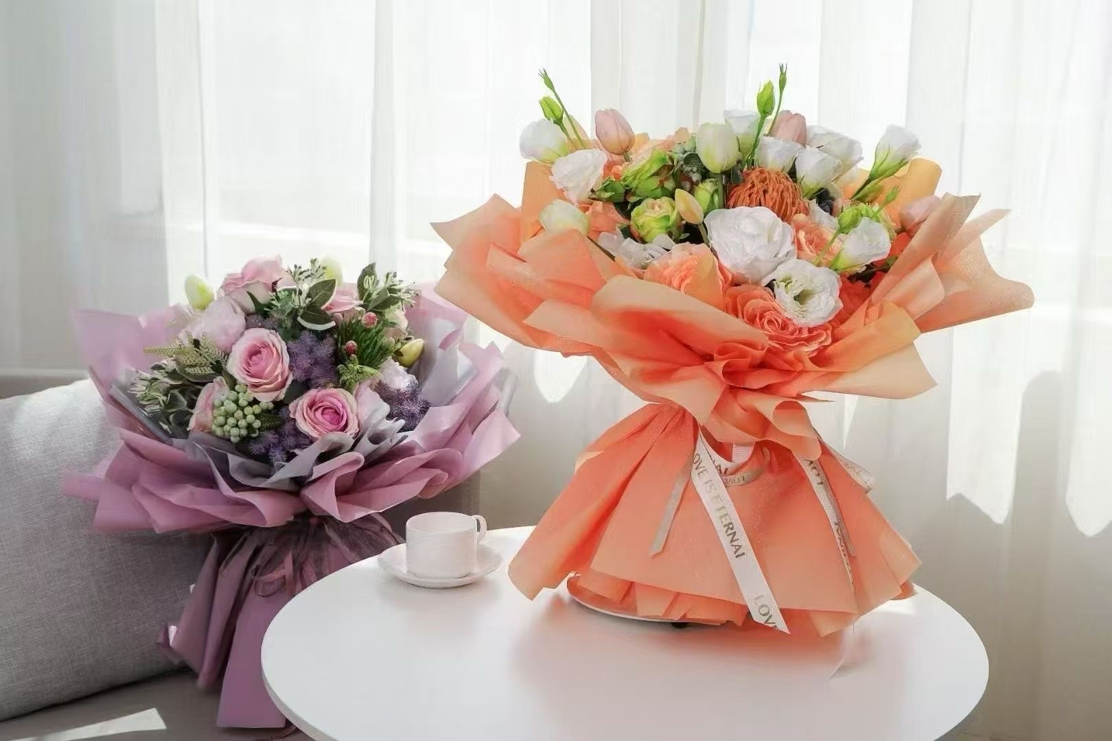 Pengfa Packaging Factory Store Star Platinum Paper Packaging Paper Thickened solid color waterproof flower bouquet wrapping material gift flower wrapping paper Packaging paper Packaging material wrapping paper Ribbon Flower art material paper detail image 10