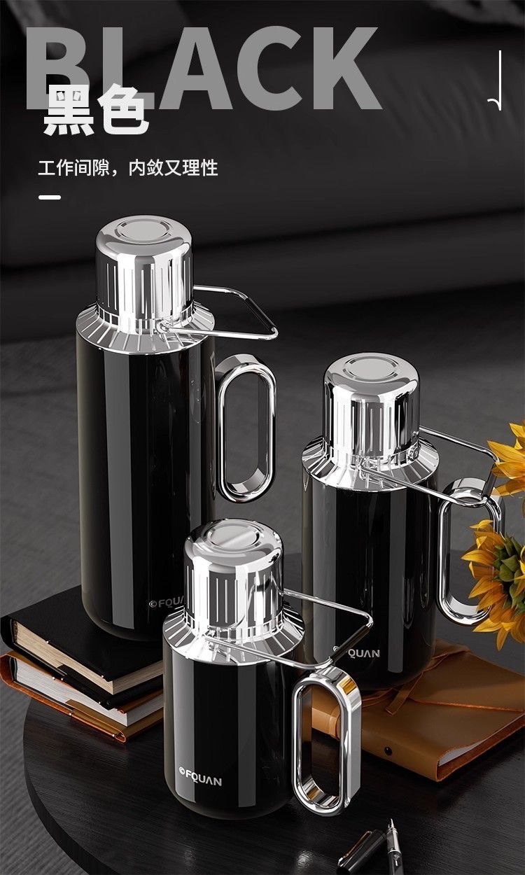 The tea-steeping teapot, a family heirloom water bottle made of 316 stainless steel, is suitable for steeping and keeping warm. It is a small temperature-showing mechanical lid tea bowl and teapot detail image 14