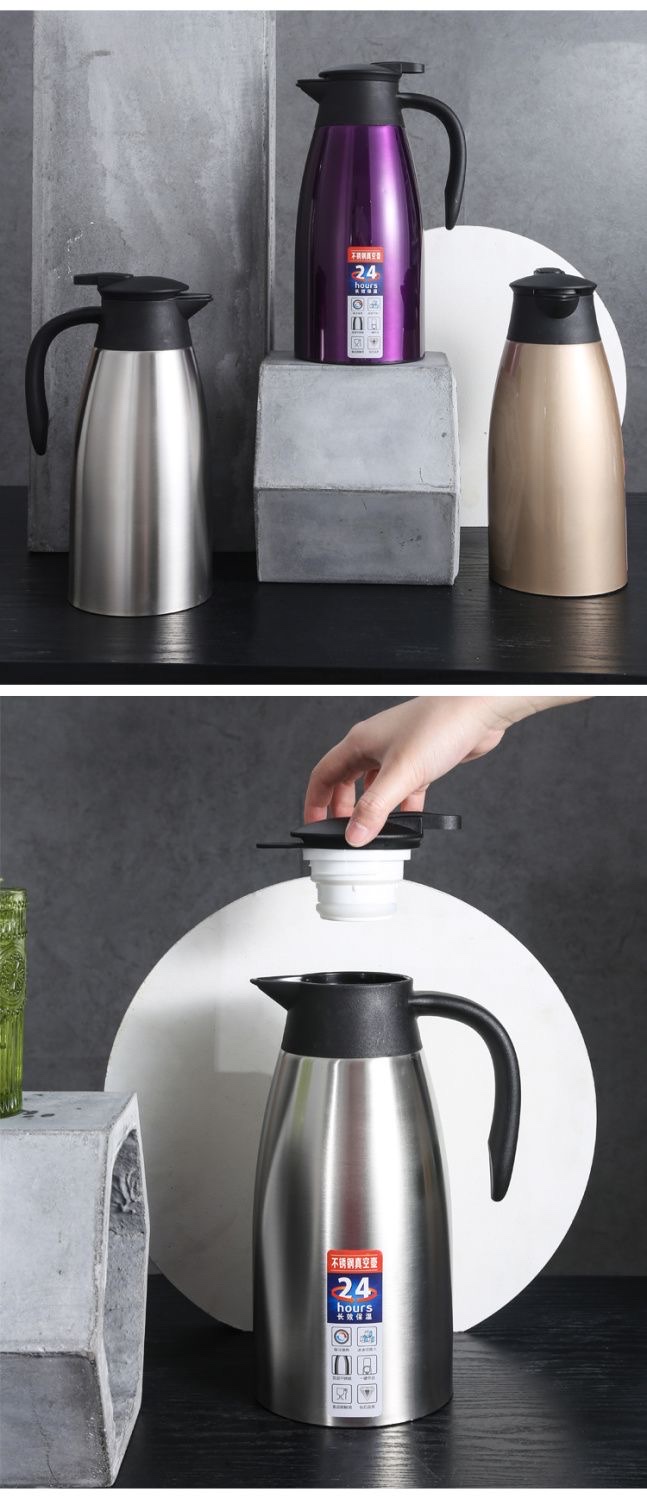 304 Thermos flask for household use, hotel, restaurant and restaurant, large capacity thermos flask, stainless steel water flask, thermos flask, other 2.0L welcome flask, 1218 EE/W pic 17