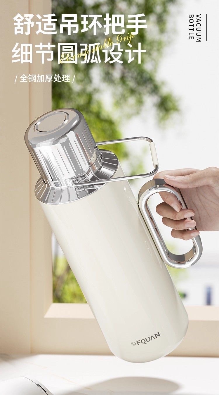 The tea-steeping teapot, a family heirloom water bottle made of 316 stainless steel, is suitable for steeping and keeping warm. It is a small temperature-showing mechanical lid tea bowl and teapot detail image 11