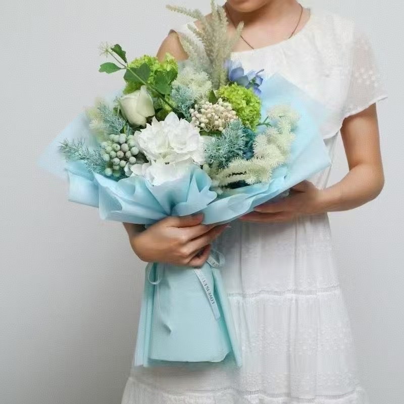 Pengfa Packaging Factory Store Star Platinum Paper Packaging Paper Thickened solid color waterproof flower bouquet wrapping material gift flower wrapping paper Packaging paper Packaging material wrapping paper Ribbon Flower art material paper detail image 6