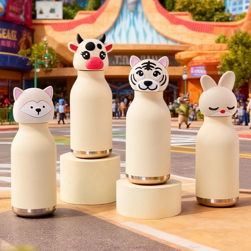 New Chinese zodiac other 450ML stainless steel insulated cup, portable children's high appearance level insulated water bottle, household children's insulated cup EB details Picture