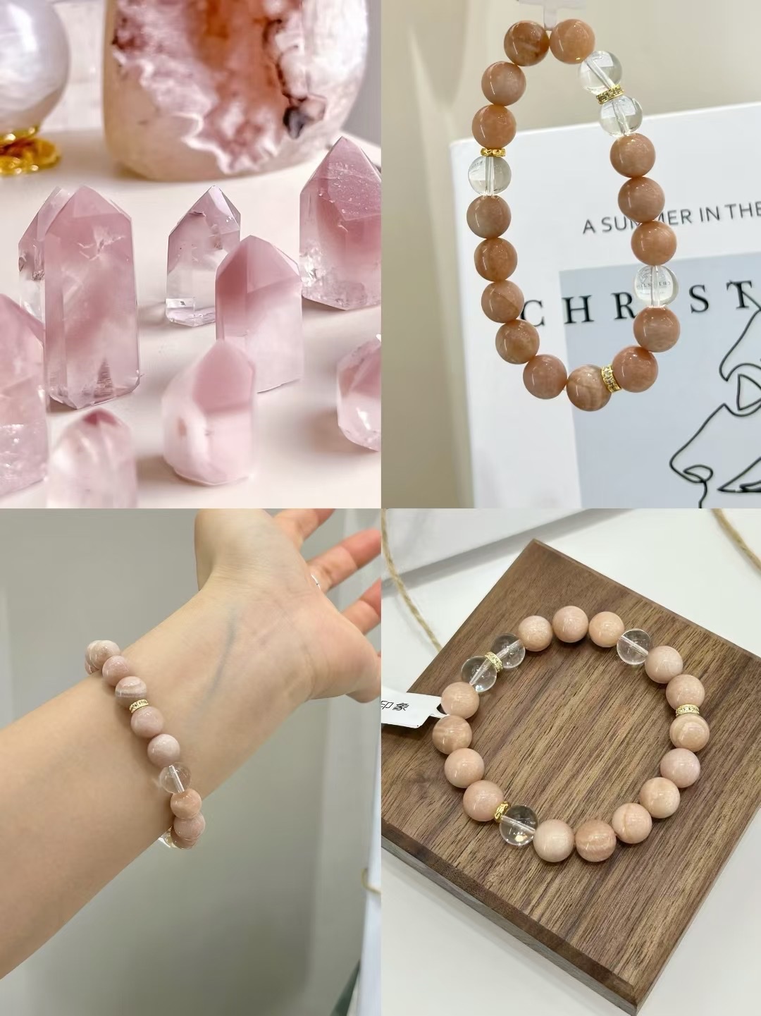 Natural stone bracelets, crystal bracelets