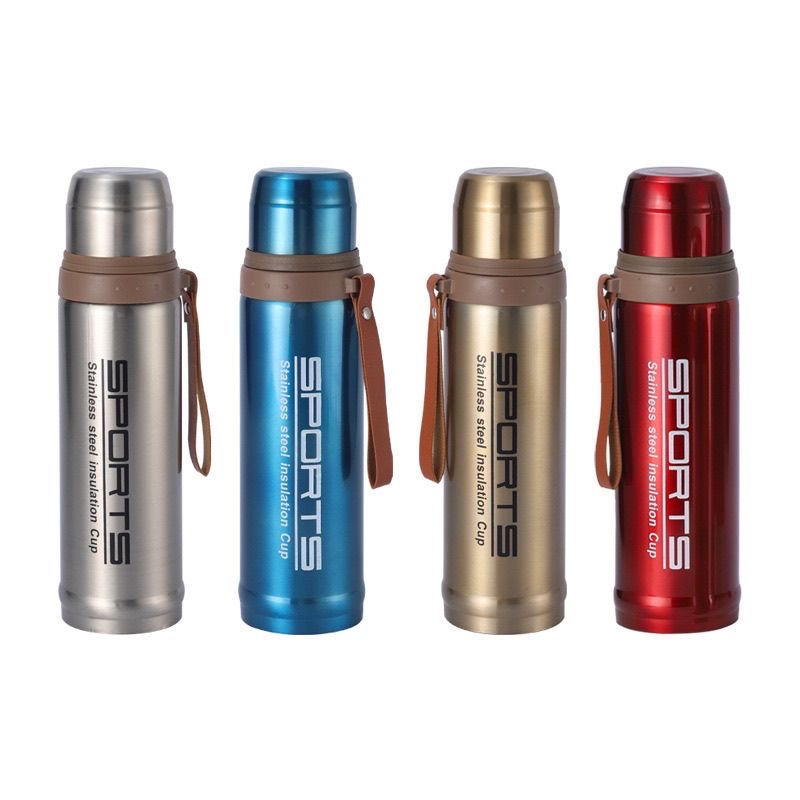 Xuanrunda 750ML large capacity 304 stainless steel insulated Cup, Business gift, hand-held hanging strap water pot, children, students, boys and girls, Korean version cup No. 46 -1123 J/S Item Picture