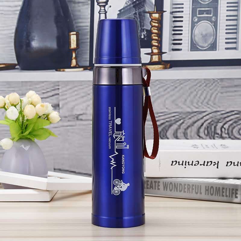 Anfan Insulated Cup, Outdoor sports insulated pot, Large Capacity car insulated cup, travel water bottle, student self-study water cup, 750ml, No. 67 -1123 J/S details Picture