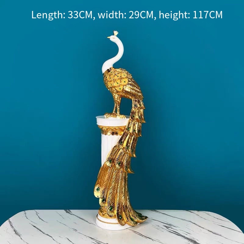 树脂工艺品马狮子豹子电镀金色装饰品摆件工厂直销详情图2