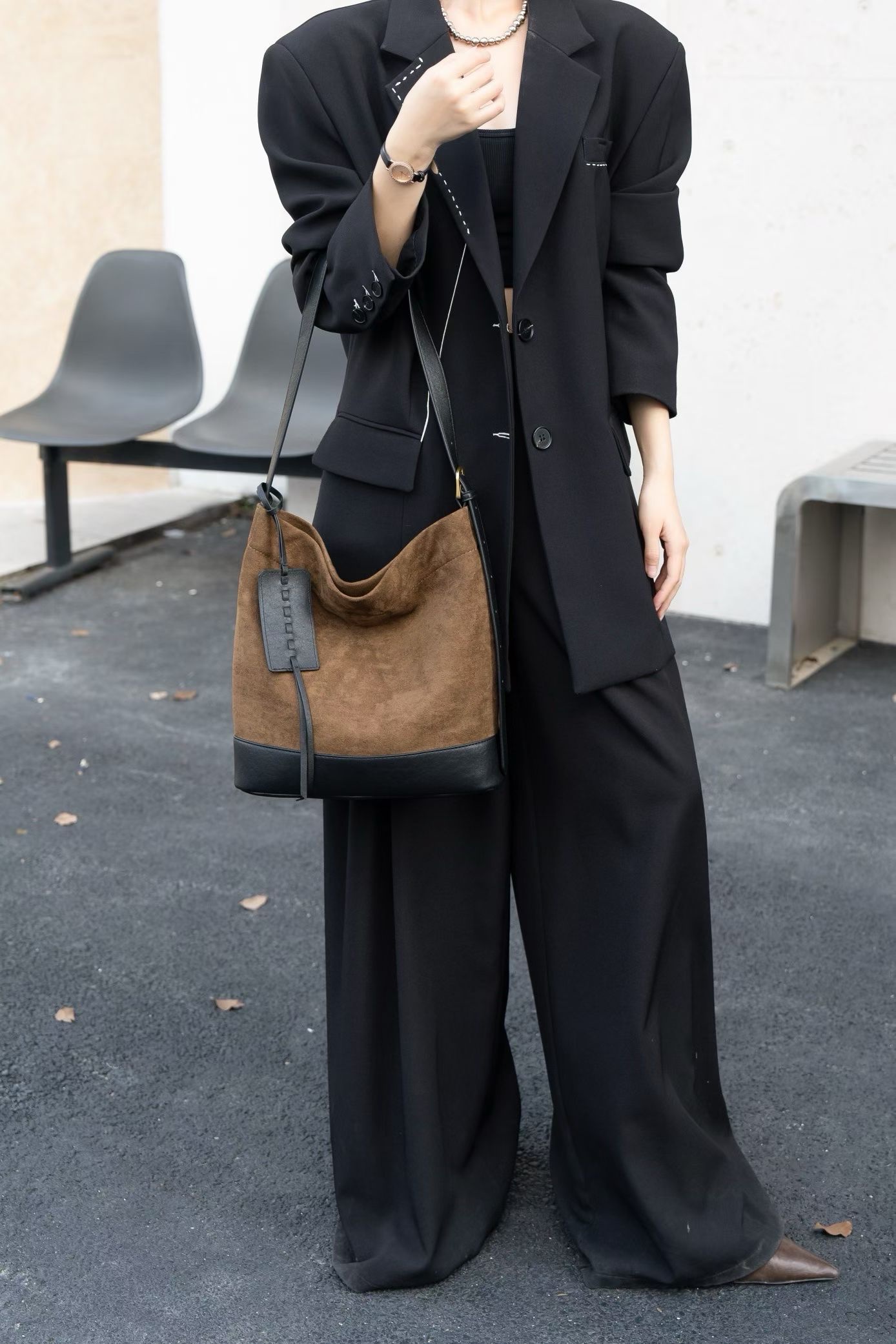 Women's leather cowhide bags, big brand leather bags, long and simple women's phone bags, fashionable and versatile, light luxury women's leather cowhide bags, big brand women's leather bags, phone bags, long and simple women's phone bags, long and simple women's phone bags Specification image