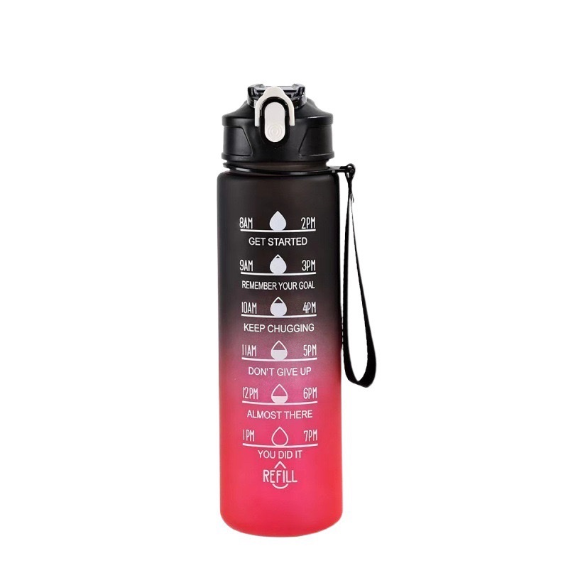 In stock: 800ML other gradient water bottles, Amazon cross-lens e-commerce gradient outdoor frosted water cup, 800ml sports water cup, portable, 155-896S /L Item Picture