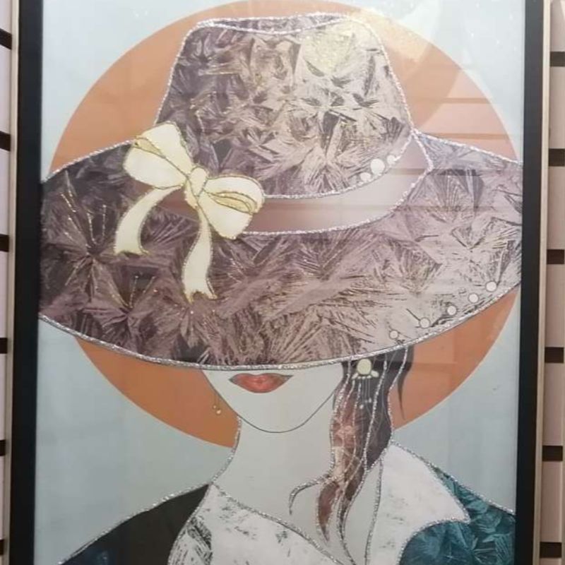 工厂直销 两联组合套画餐厅客厅装饰画酒店装饰鎏金画