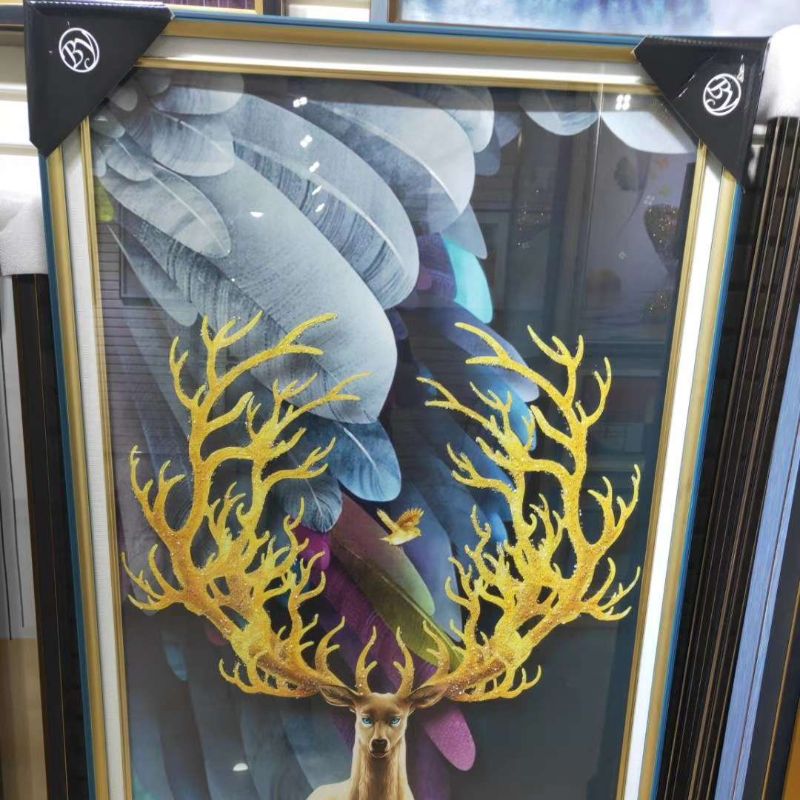 装饰画/装饰画客厅/客厅画欧式/卷轴/装饰画带框白底实物图