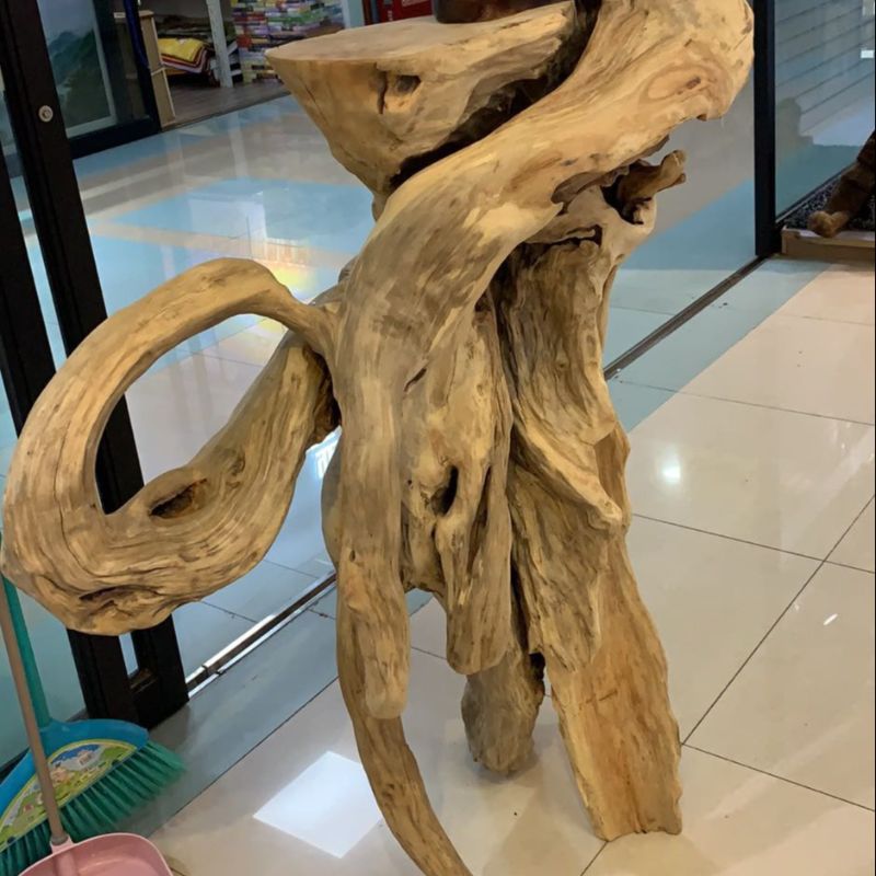 树根花架根雕细节图