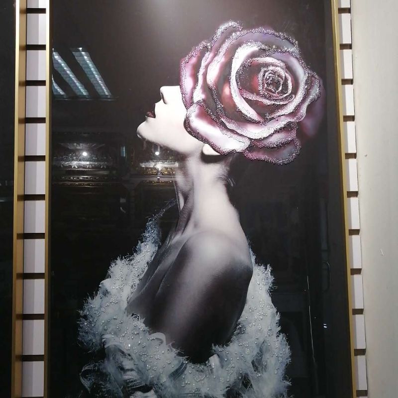 装饰画/装饰画客厅/客厅画欧式/卷轴/装饰画带框细节图