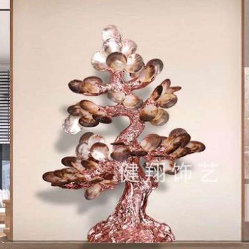 发财树装饰摆件贝壳摆件工艺品细节图