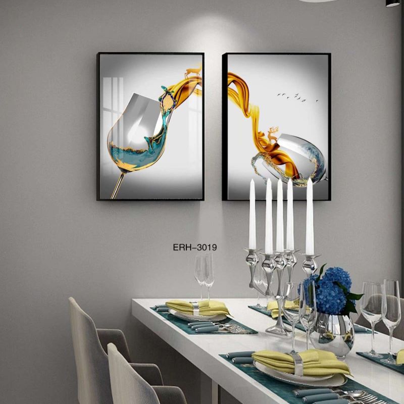 铝合金边框星钻画酒店工装专用简框玄关过道画餐厅沙发背景更多图库加微信：18367959008产品图