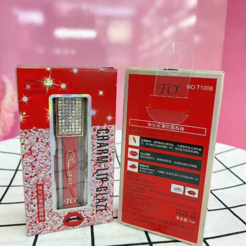 TO珠光丝滑妩媚唇釉 （正红色）
